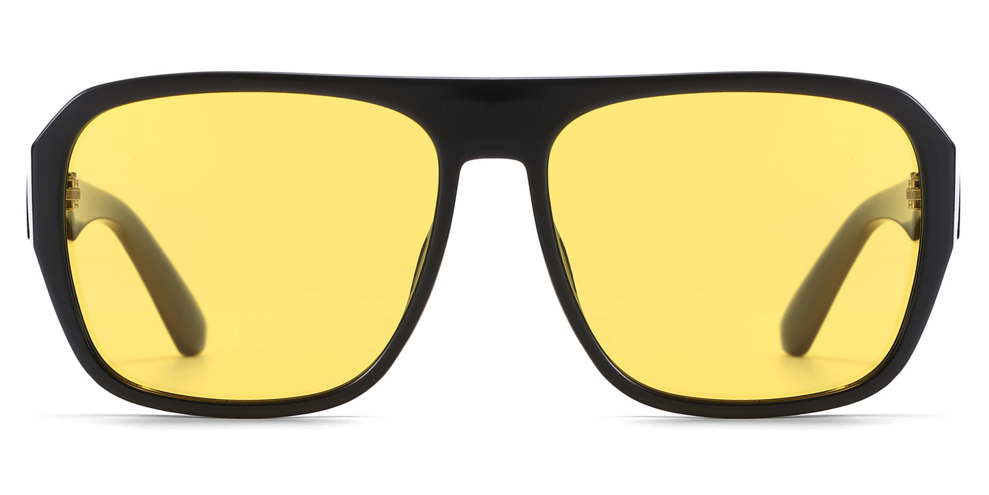 PL 5856 - Polarized Square Night Vision Plastic Sunglasses