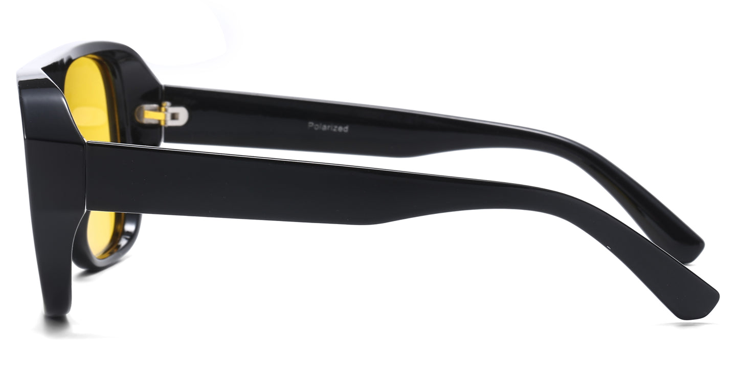 PL 5856 - Polarized Square Night Vision Plastic Sunglasses