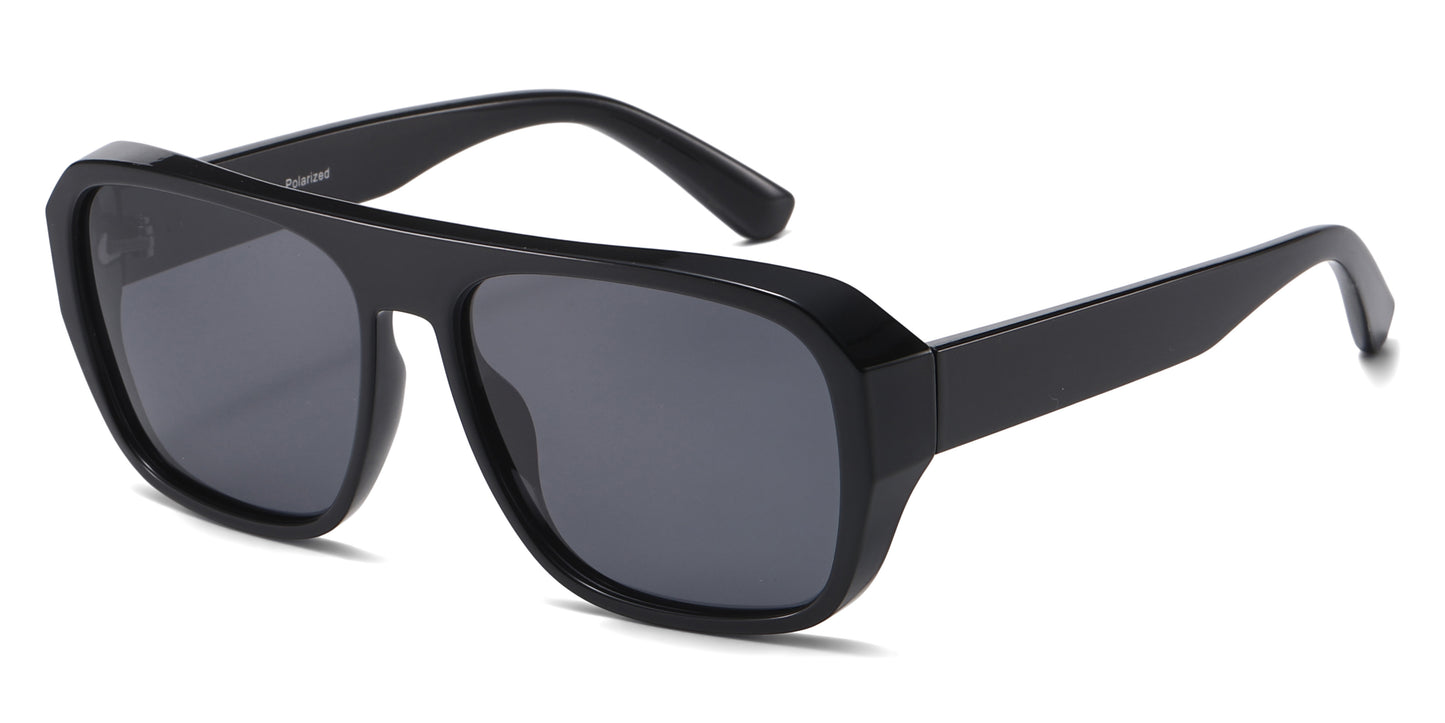 PL 5856 - Polarized Square Night Vision Plastic Sunglasses