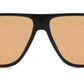 PL 5858 - Square Polarized Aviator Plastic Sunglasses