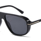 PL 5858 - Square Polarized Aviator Plastic Sunglasses