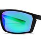 PL 6834 - Rectangular Men Sport Polarized Plastic Sunglasses