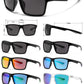 PL 6835 - Square Sport with Color Mirror Lens Polarized Plastic Sunglasses