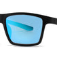 PL 6835 - Square Sport with Color Mirror Lens Polarized Plastic Sunglasses