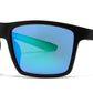 PL 6835 - Square Sport with Color Mirror Lens Polarized Plastic Sunglasses