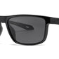 PL 6839 - Rectangular Men Sport Polarized Plastic Sunglasses with Color Mirror Lens