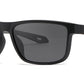 PL 6839 - Rectangular Men Sport Polarized Plastic Sunglasses with Color Mirror Lens