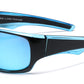 PL 6840 - Polarized Men Sport Wrap Around Plastic Sunglasses