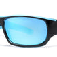 PL 6840 - Polarized Men Sport Wrap Around Plastic Sunglasses