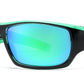 PL 6840 - Polarized Men Sport Wrap Around Plastic Sunglasses