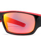 PL 6840 - Polarized Men Sport Wrap Around Plastic Sunglasses