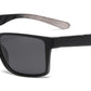 PL 6841 - Rectangular Men Sport Polarized Plastic Sunglasses with Color Mirror Lens