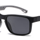 PL 6847 - Polarized Men Sport Key Hole Bridge Plastic Sunglasses