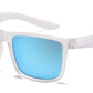 PL 6850 - Square Sport with Color Mirror Lens Polarized Plastic Sunglasses