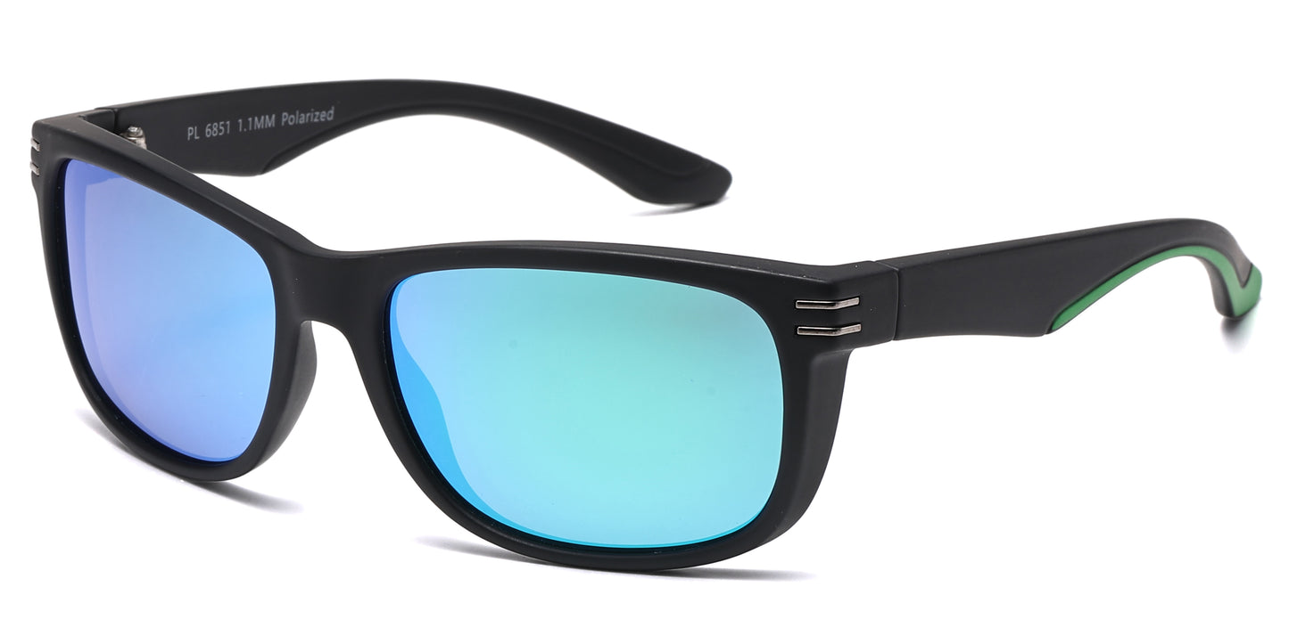 PL 6851 - Polarized Men Sport Plastic Sunglasses