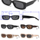 PL 8905 - Polarized Rectangular Plastic Sunglasses with Flat Lens