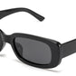 PL 8905 - Polarized Rectangular Plastic Sunglasses with Flat Lens