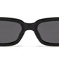 PL 8905 - Polarized Rectangular Plastic Sunglasses with Flat Lens