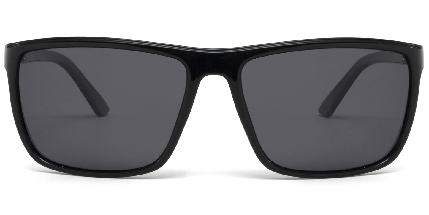 PL 9036 - Polarized Rectangular Plastic Sunglasses