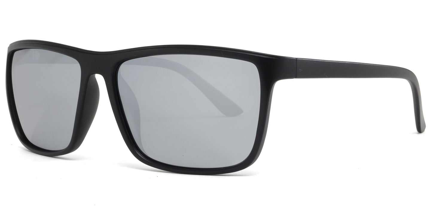 PL 9036 - Polarized Rectangular Plastic Sunglasses