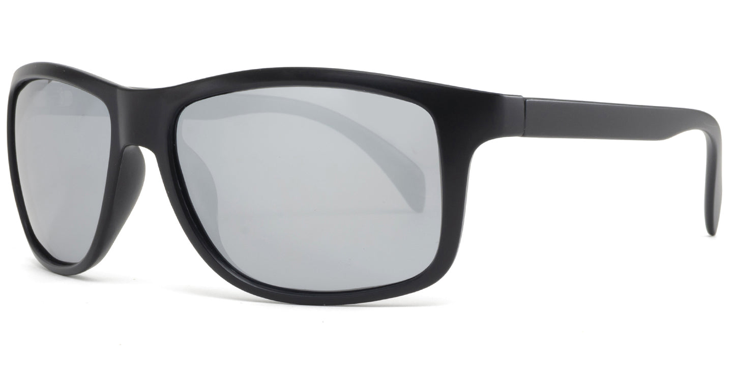 PL 9037 - Polarized Rectangular Plastic Sunglasses