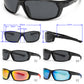 PL 9083 - Polarized Men Sport Wrap Around Plastic Sunglasses