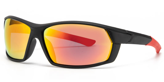 PL 9083 - Polarized Men Sport Wrap Around Plastic Sunglasses