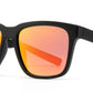 PL 9086 - Polarized Square Men Sport with Color Mirror Lens Plastic Sunglasses