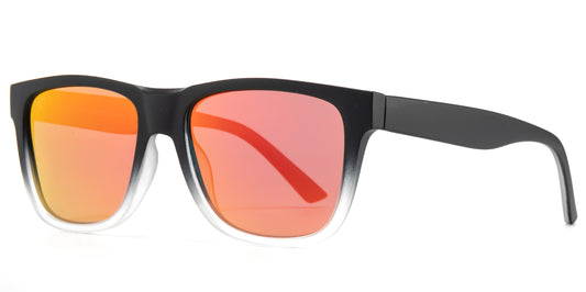 PL 9094 - Polarized Sport with Color Mirror Lens Plastic Sunglasses