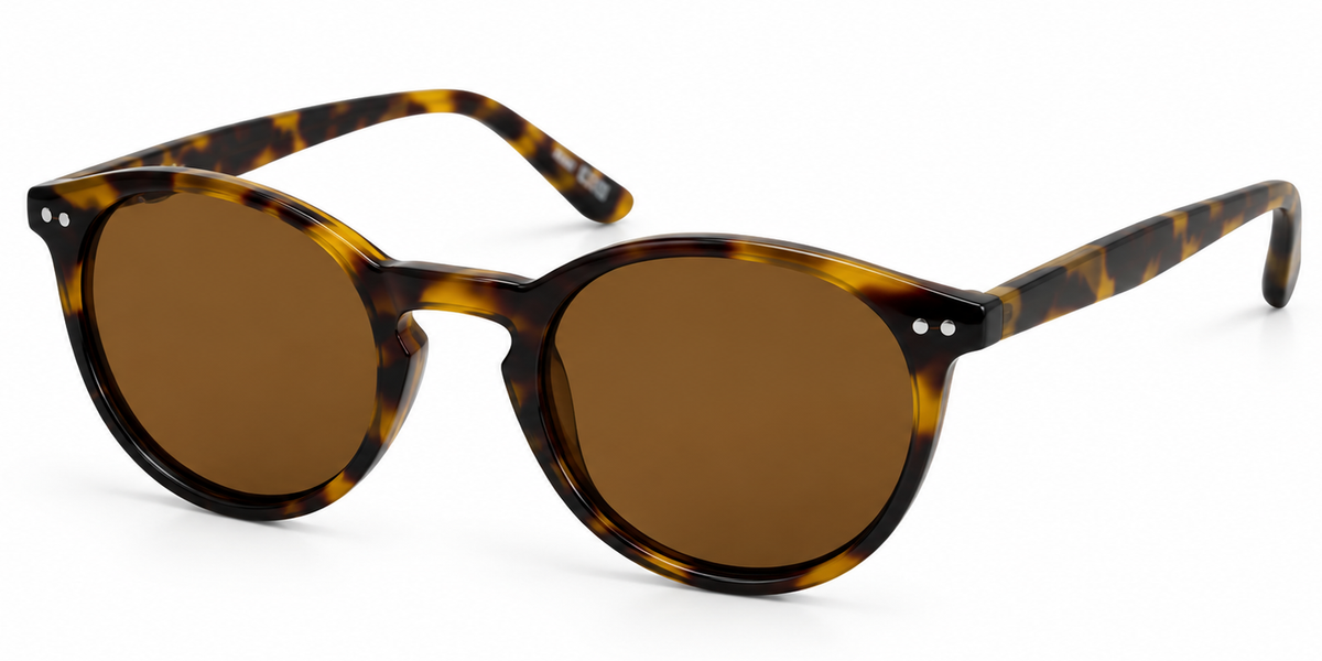 PL 3966 - Polarized Round Plastic Sunglasses