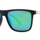PL 8024 - Polarized Square Frame Bamboo Sunglasses