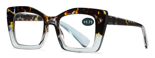 RS 1066 - Large Rectangular Plastic Reading Glasses