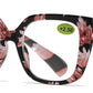 RS 1067 - Large Square Fashion Plastic Reading Glasses