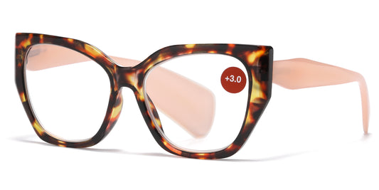 RS 1281 - Large Cat Eye Plastic Reading Glasses