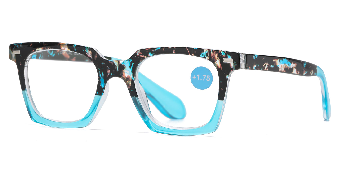 RS 1283 - Square Plastic Reading Glasses