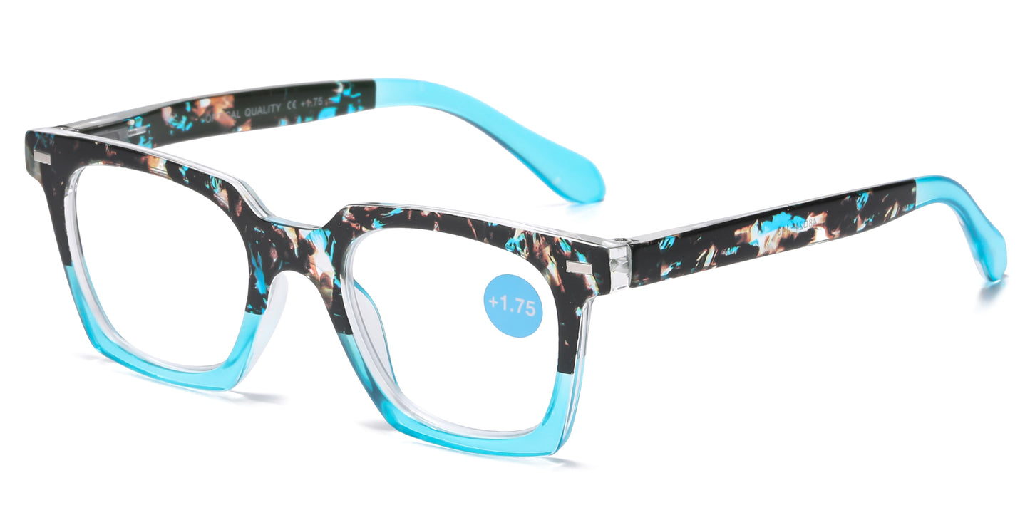 RS 1283 - Square Plastic Reading Glasses