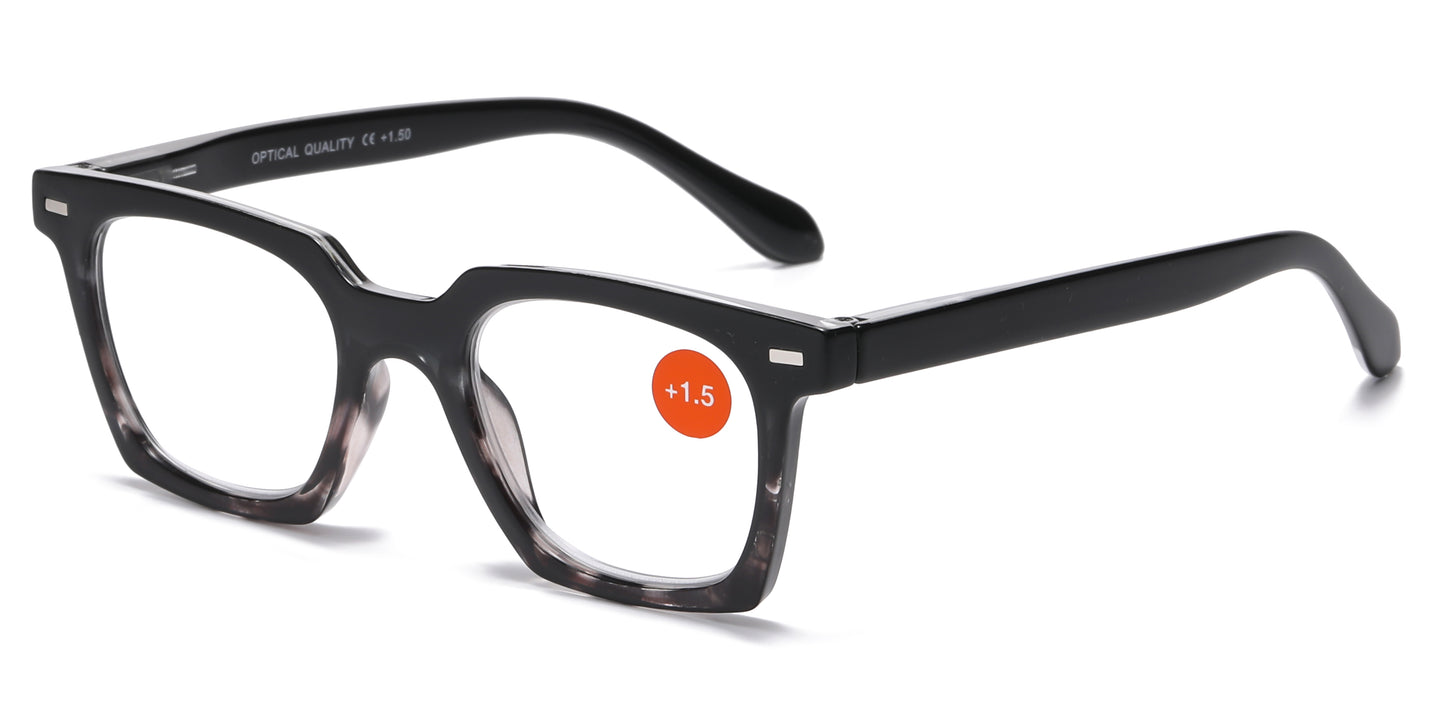 RS 1283 - Square Plastic Reading Glasses