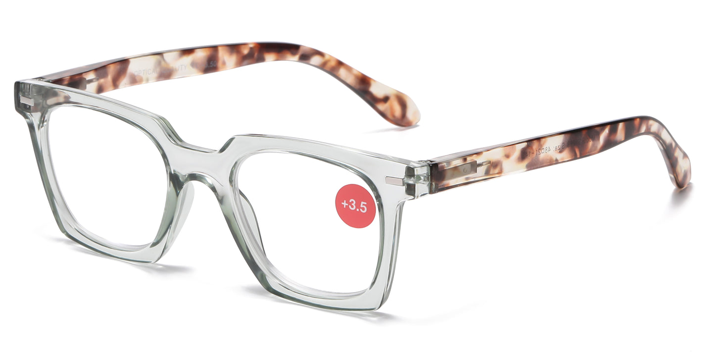 RS 1283 - Square Plastic Reading Glasses