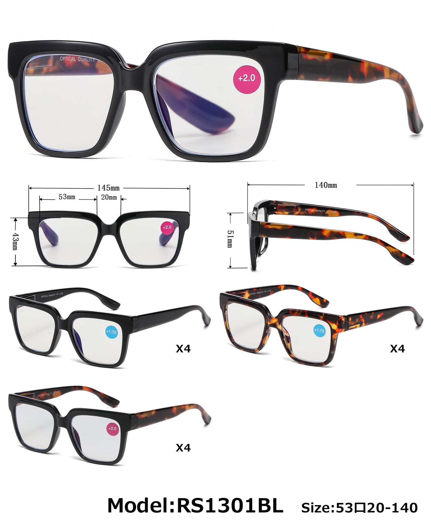 1301 BL - Blue Light Reading Glasses