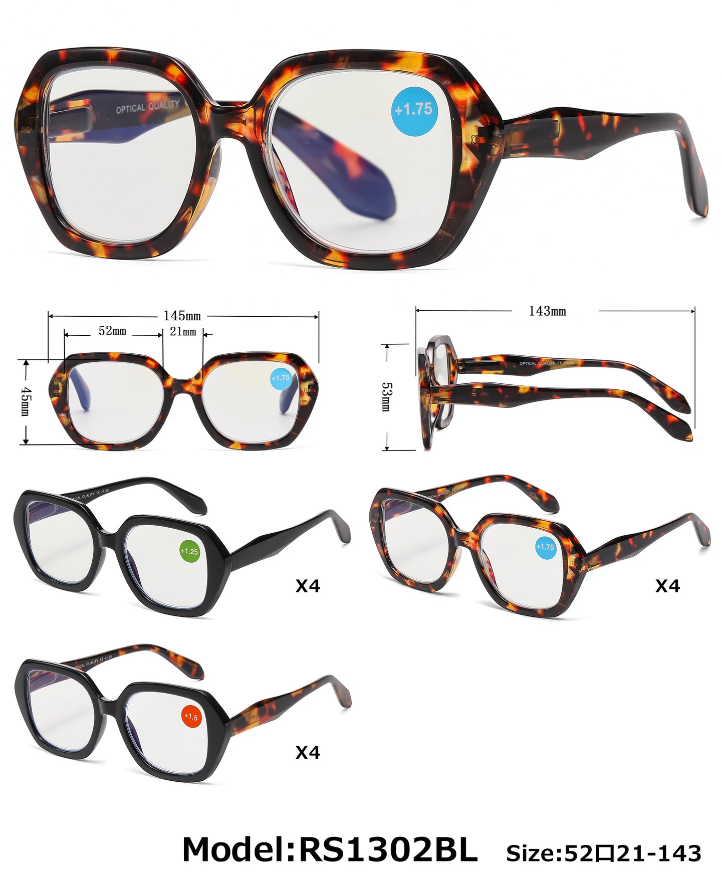 1302 BL- Blue Light Reading Glasses