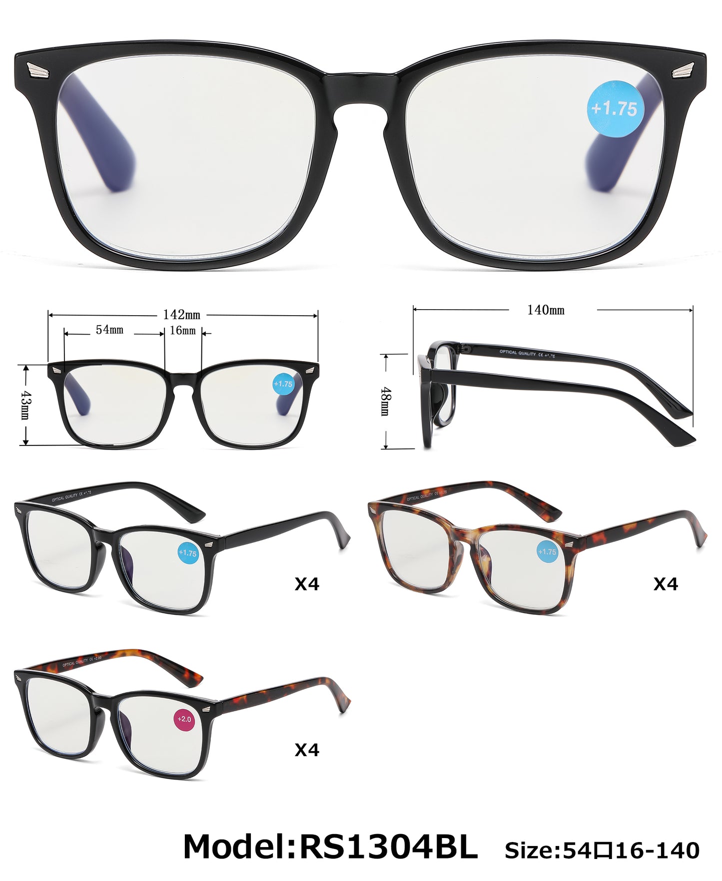 1304 BL - Blue Light Reading Glasses