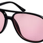 8133 Colors - Square Aviator Color Lens Plastic Sunglasses