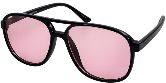 8133 Colors - Square Aviator Color Lens Plastic Sunglasses