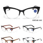 RS 1244 - Plastic Cat Eye Semi Rimless Reading Glasses
