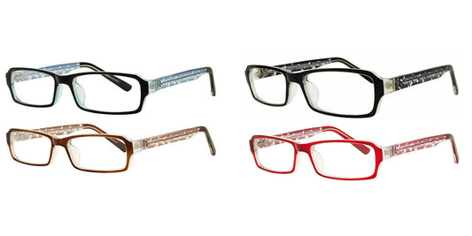 RS 1307 +1.25 - Rectangular Plastic Reading Glasses