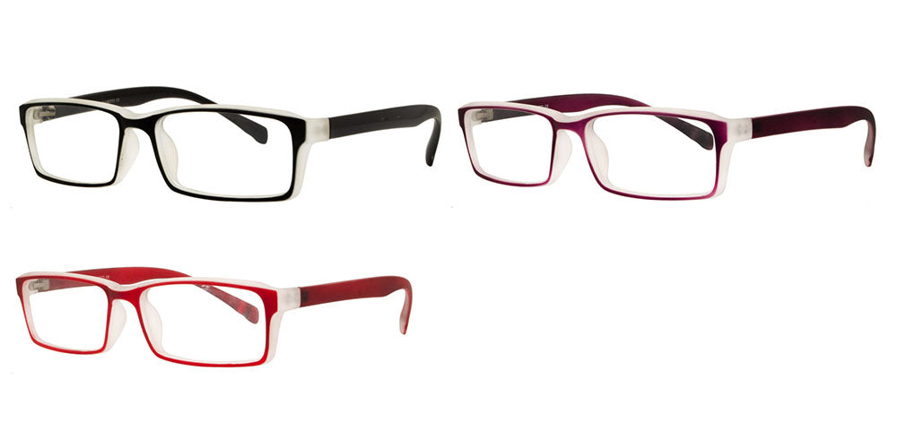 RS 1313 +1.25 - Plastic Rectangular Reading Glasses