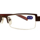 Wholesale - RS 1390 - Small Butterfly Half Rimmed Metal Reading Glasses - Dynasol Eyewear