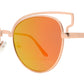 Wholesale - 1890 - Round Laser Cat Eye Cut Out Sunglasses - Dynasol Eyewear