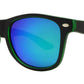 Wholesale - 4567-5 - Kids Horn Rimmed Inner Matte Transparent Sunglasses with Color Mirror Lens - Dynasol Eyewear