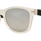 Wholesale - 4567-5 - Kids Horn Rimmed Inner Matte Transparent Sunglasses with Color Mirror Lens - Dynasol Eyewear